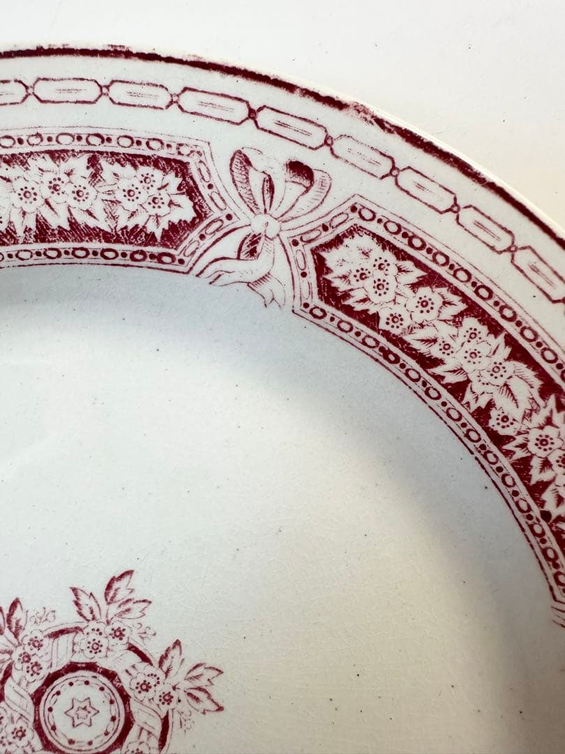 ボルドー窯　フランス　アンティーク　プレート　平皿