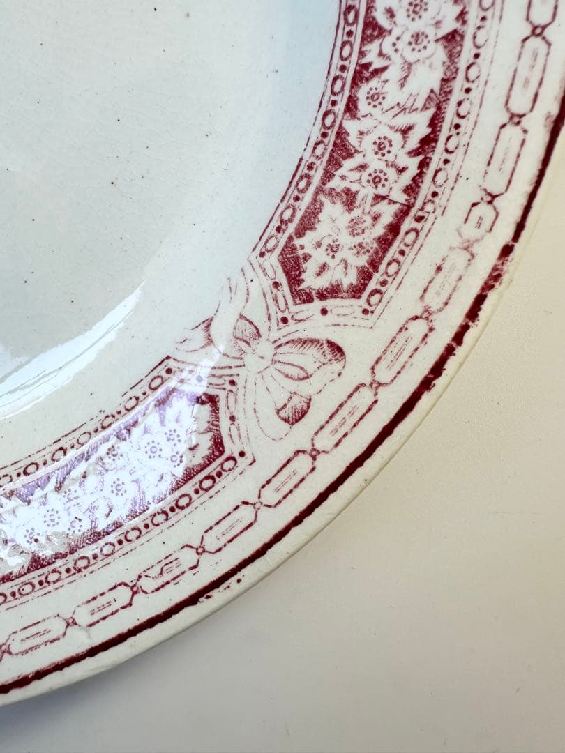 ボルドー窯　フランス　アンティーク　プレート　平皿