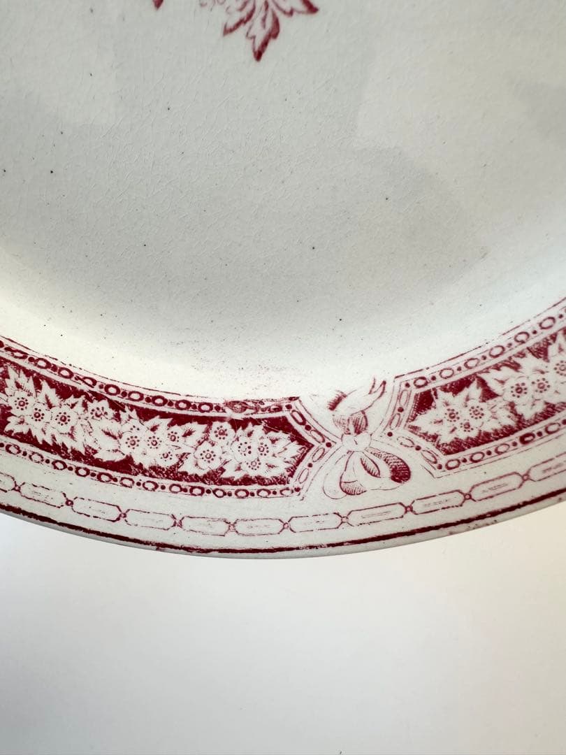 ボルドー窯　フランス　アンティーク　プレート　平皿