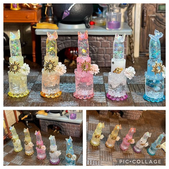 ミニチュアRIPCHU バタフライフラワーオブジェ