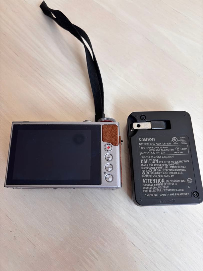 Canon G9 X シルバー レザー調グリップ