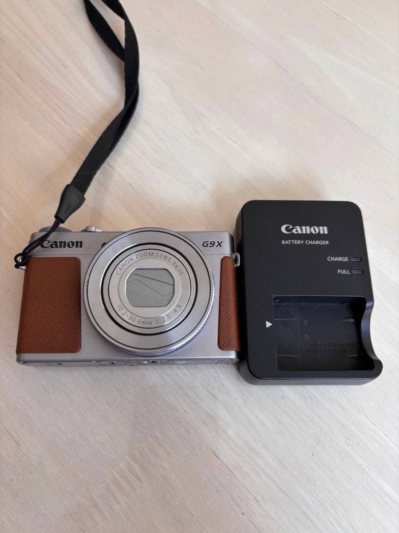 Canon G9 X シルバー レザー調グリップ