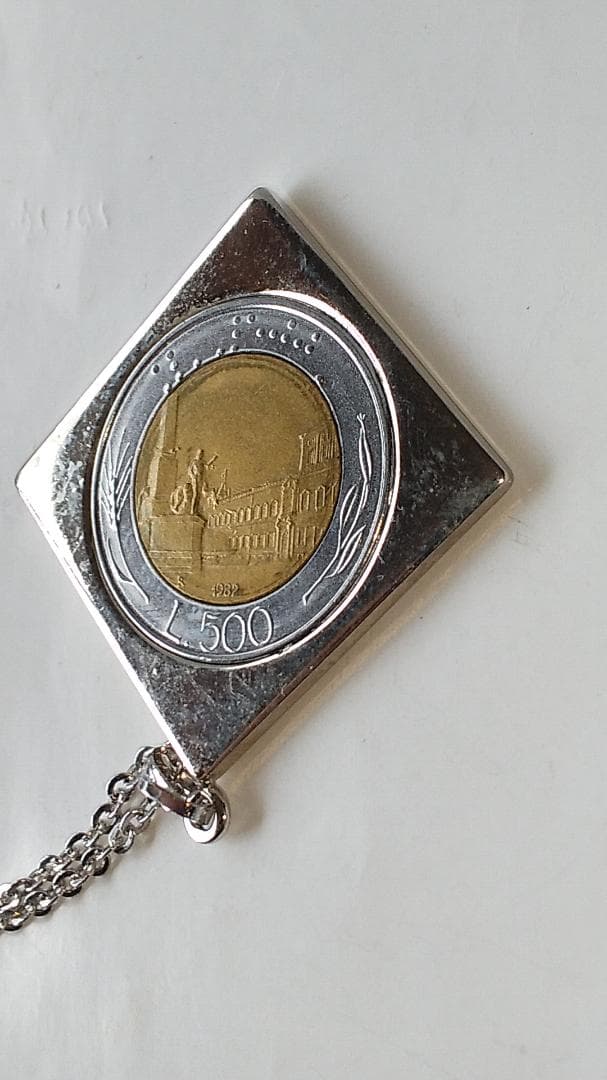 イタリア バイメタル  REPVBBLICA 女神 ネックレス 美品