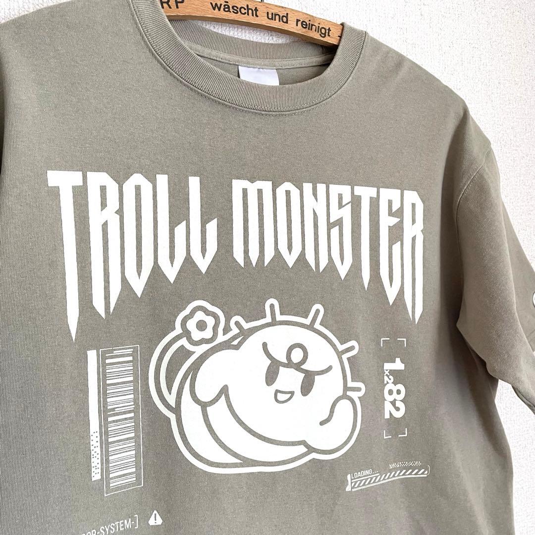 ぐちつぼ TROLL MONSTER TEE ACID KHAKI Mサイズ