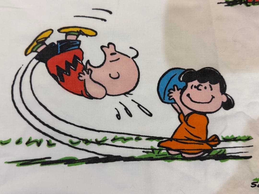 【人気柄】スヌーピーヴィンテージツインフィットシーツ/野球柄