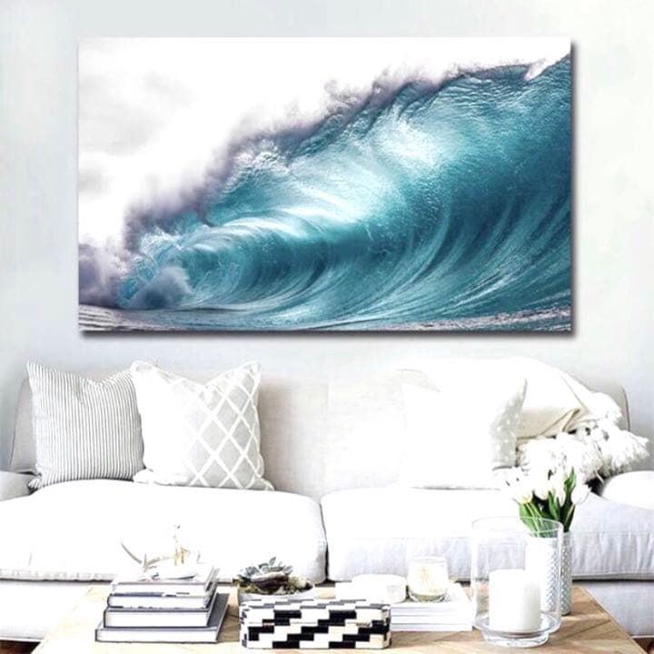 特大 50×75 波 ポスター 海 サーフィン サーフ ダイビング ハワイ 風景