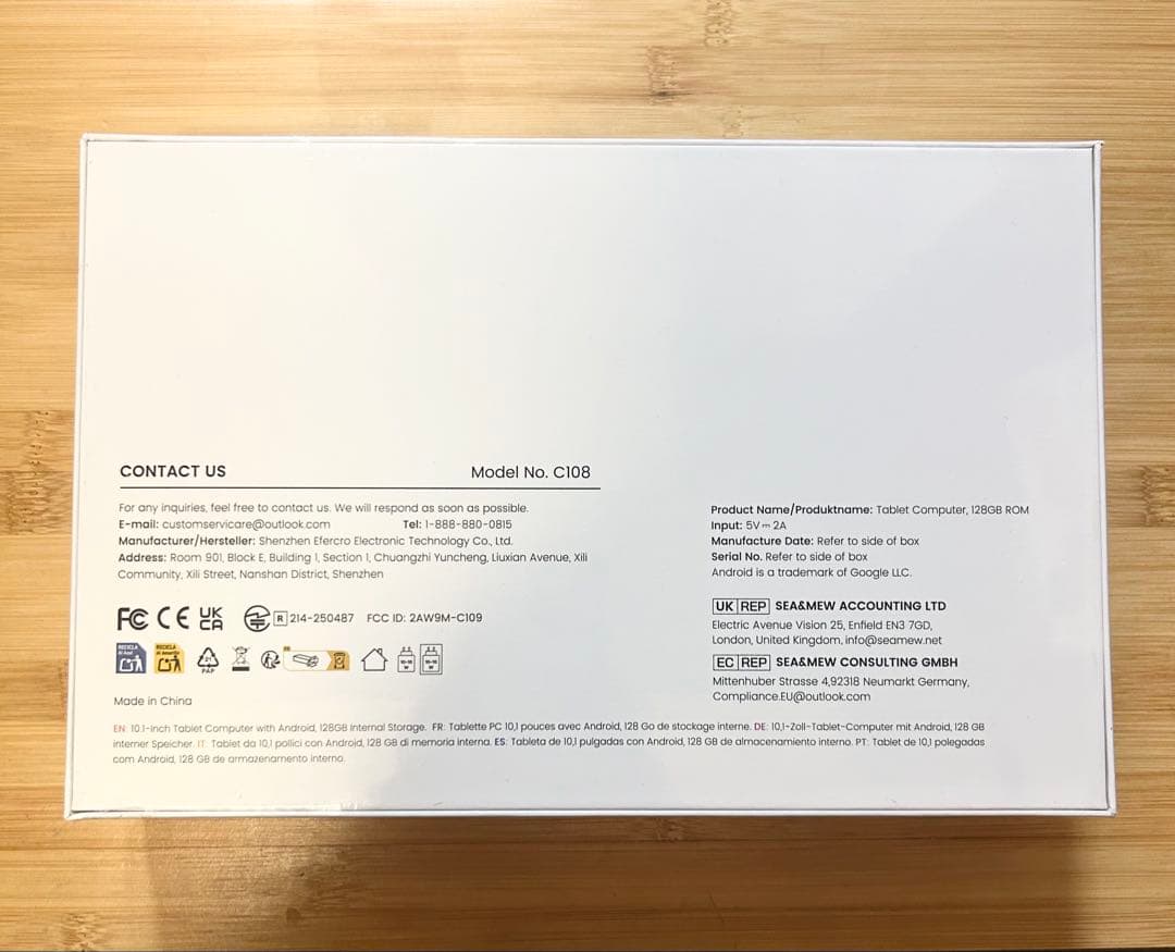 タブレット10インチ 【24GB+128GB】 アンドロイド15Wi-Fiモデル
