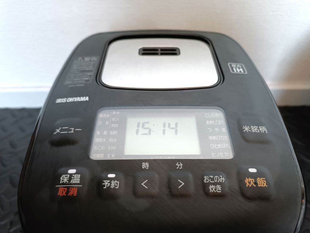 状態良好 アイリスオーヤマ 圧力IHジャー炊飯器 3合 KRC-PD30-T