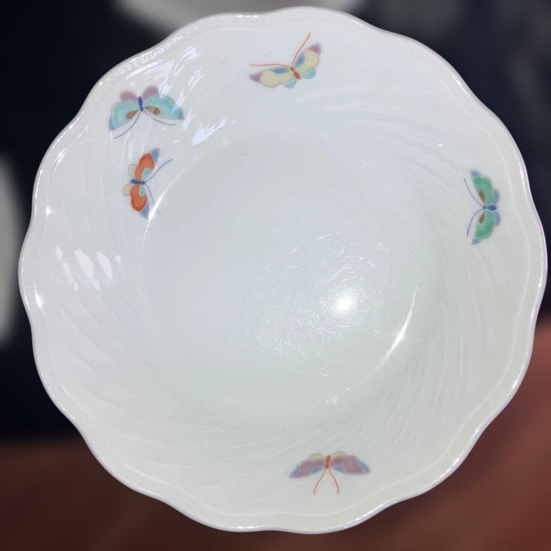 深川製磁 蝶紋様柄 深皿10客揃