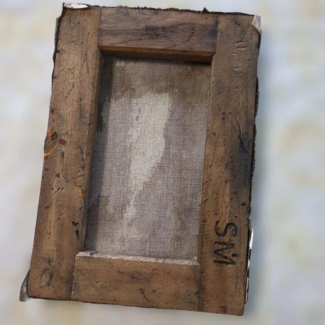 高島野十郎 蠟燭 模写油絵手書きSM