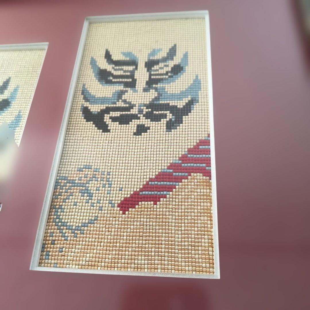 ビーズ織り　フレーム　隈取り