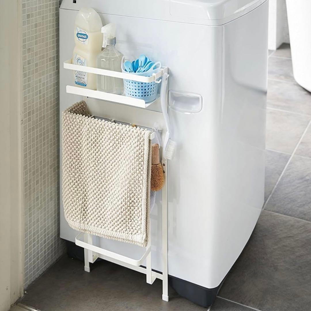 さすが山崎実業さん！あると便利！調味料ラック＆洗濯機横マグネットラックセット