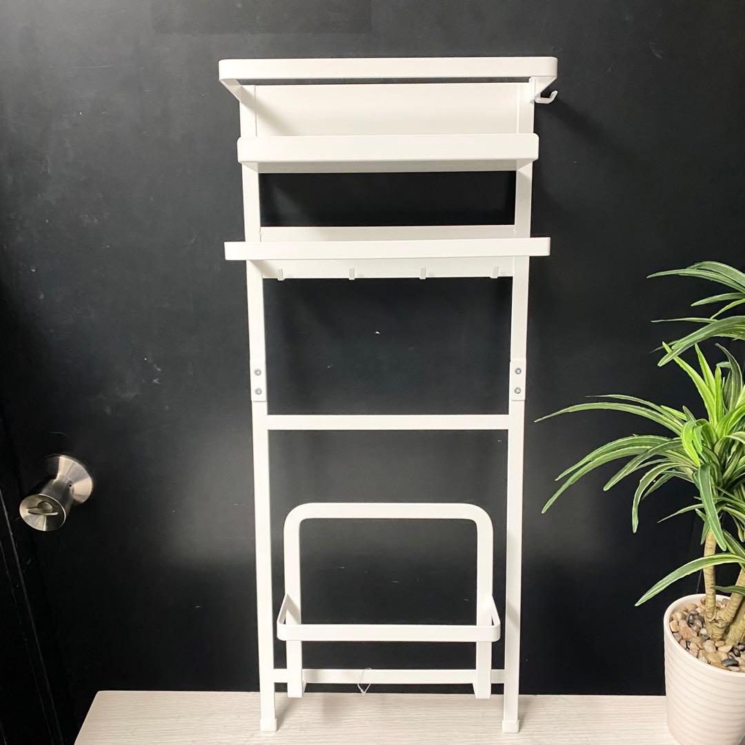 さすが山崎実業さん！あると便利！調味料ラック＆洗濯機横マグネットラックセット