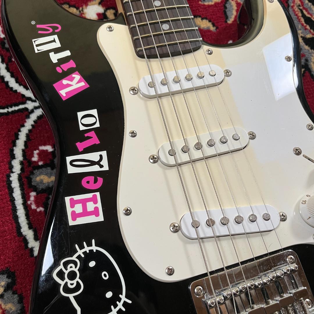 ギター Squier Hello Kitty Mini Stratocaster BLK