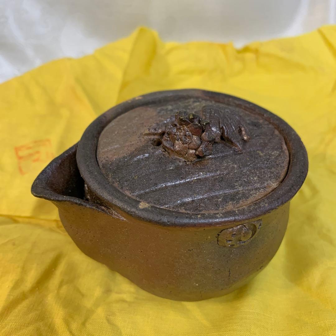 備前焼　宝瓶　桐箱入　未使用　煎茶器