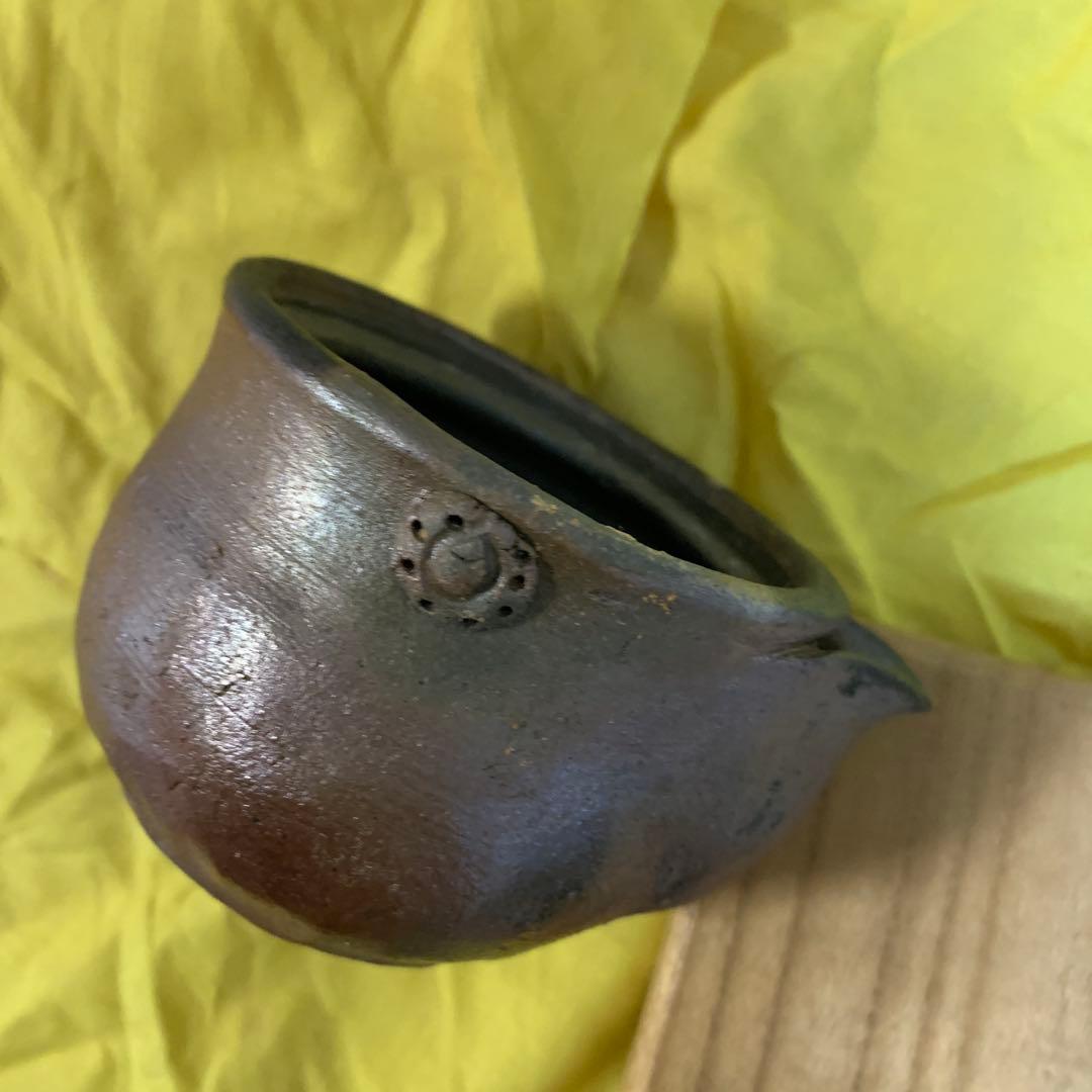 備前焼　宝瓶　桐箱入　未使用　煎茶器