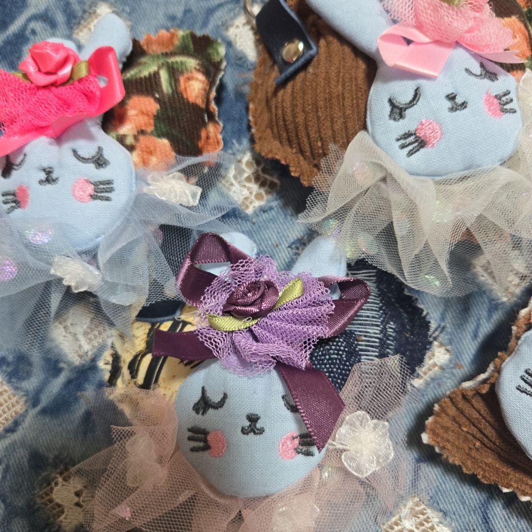 いちごパフェ☆様✨専用ハンドメイドぷっくりうさぎホルダー