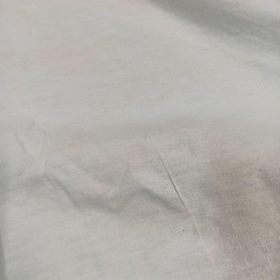 france vintage リネン＆コットン 花柄刺繍　 シーツ　ベッドカバー