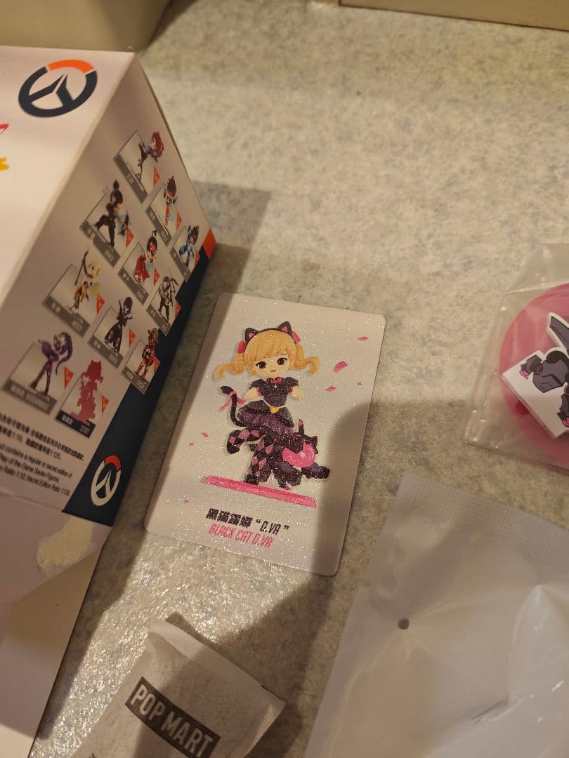 シークレットPOP MART オーバーウォッチ D.Va ブラックキャット 黒猫