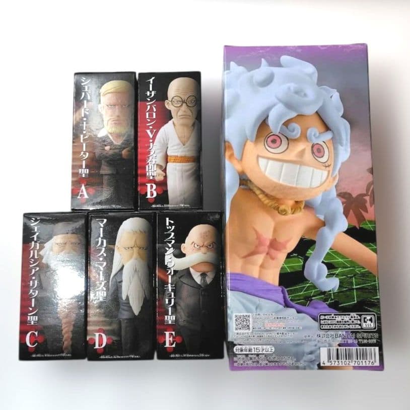 ワンピース ワーコレ 五老星 全5種 ルフィvsボルサリーノ 計6点 新品未開封