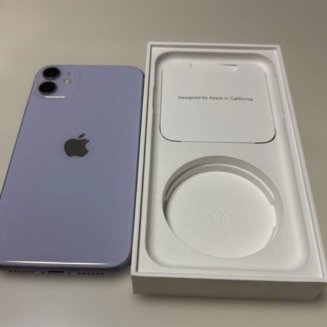 iPhone11 64GB パープル　本体箱付き