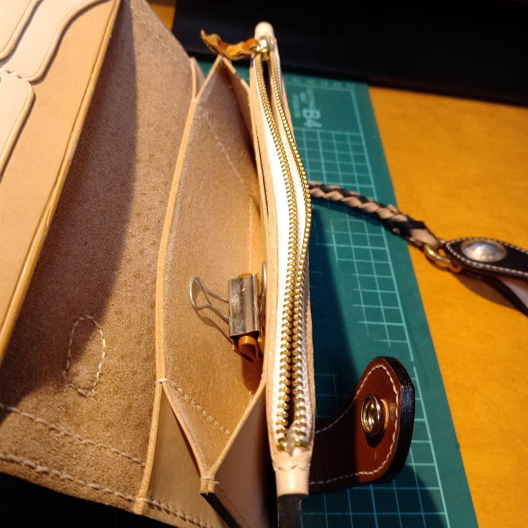 ハンドメイド　バイカーズウォレット　長財布