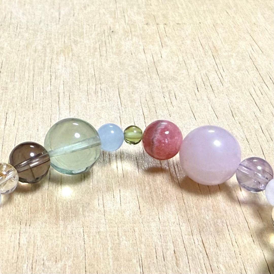 天然石（ラリマー、インカローズ、チャロアイト、ムーンストーン等）ブレスレット