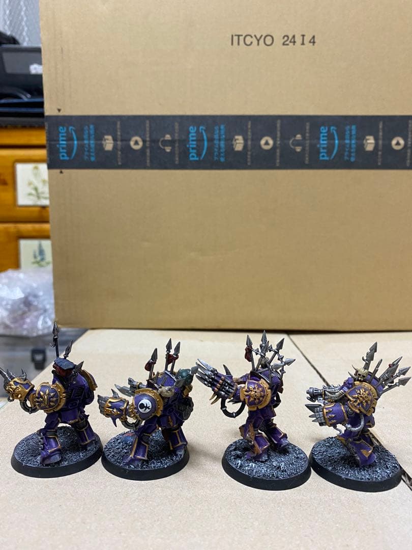 ウォーハンマー　塗装済み　Chaos Terminator Squad
