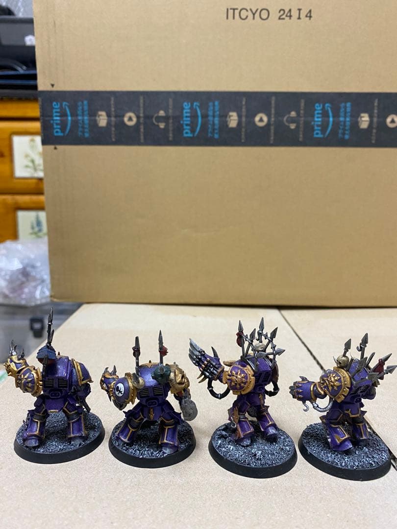 ウォーハンマー　塗装済み　Chaos Terminator Squad