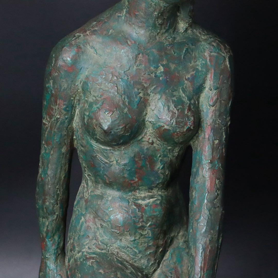 中川清 ブロンズ 裸婦像 高43cm 重さ 約6kg