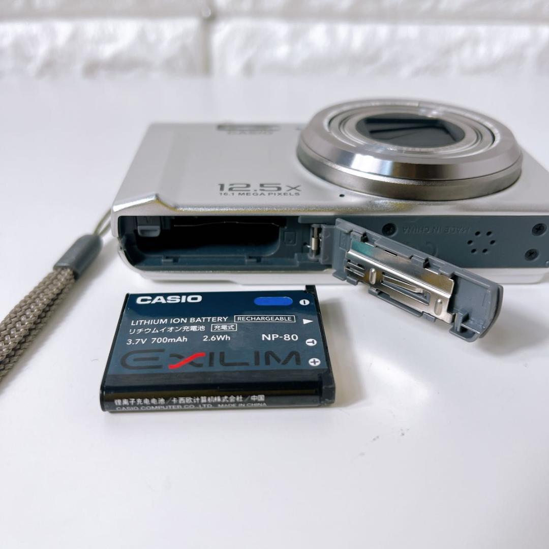 現状 CASIO カシオ EXLIM EX-ZS160 シルバー デジタルカメラ