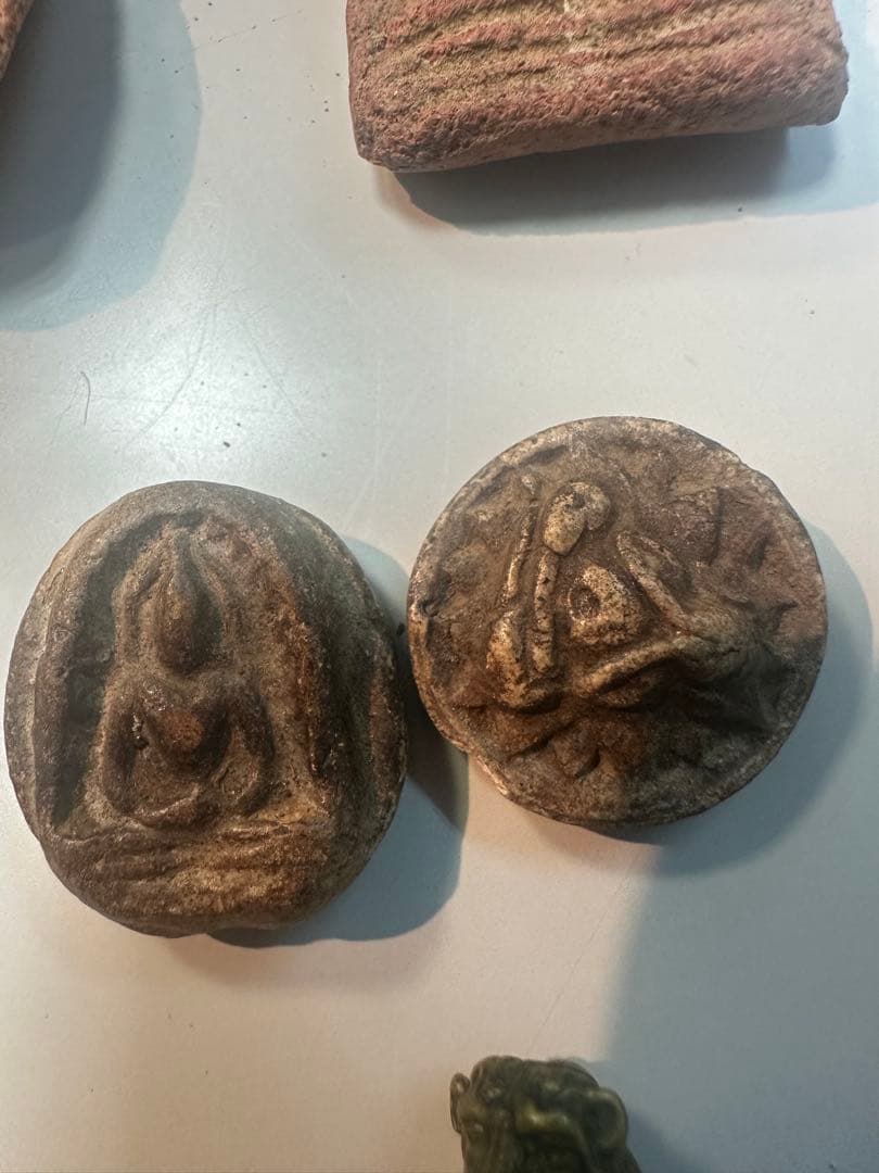 タイ お守り プラ・ルアン(プラクルアン)仏像 まとめて 陶製 金属製