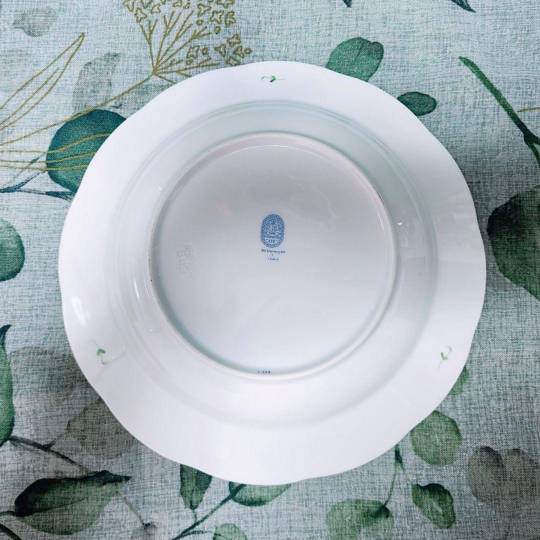 未使用ヘレンドHEREND【25cm・深型大皿】アポニーグリーン【希少美品】