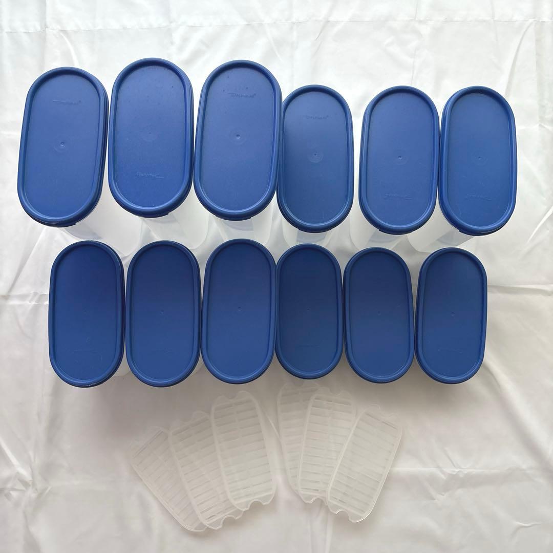 【まとめ売り】タッパーウェア MM楕円 シール、容器、すのこ