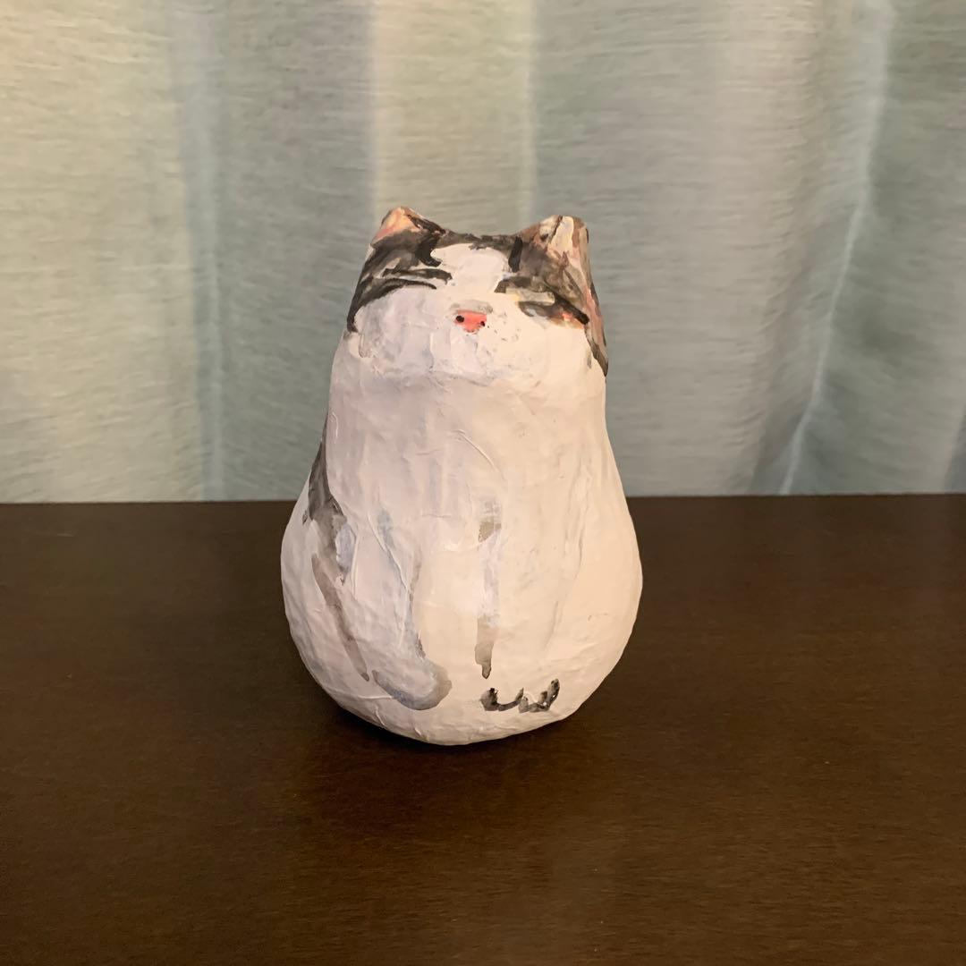 久下貴史　マンハッタナーズ　猫の置物　個展限定品　一点もの　フェデリコくん
