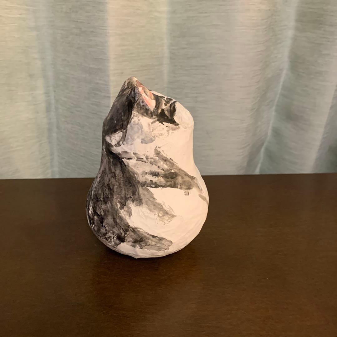 久下貴史　マンハッタナーズ　猫の置物　個展限定品　一点もの　フェデリコくん