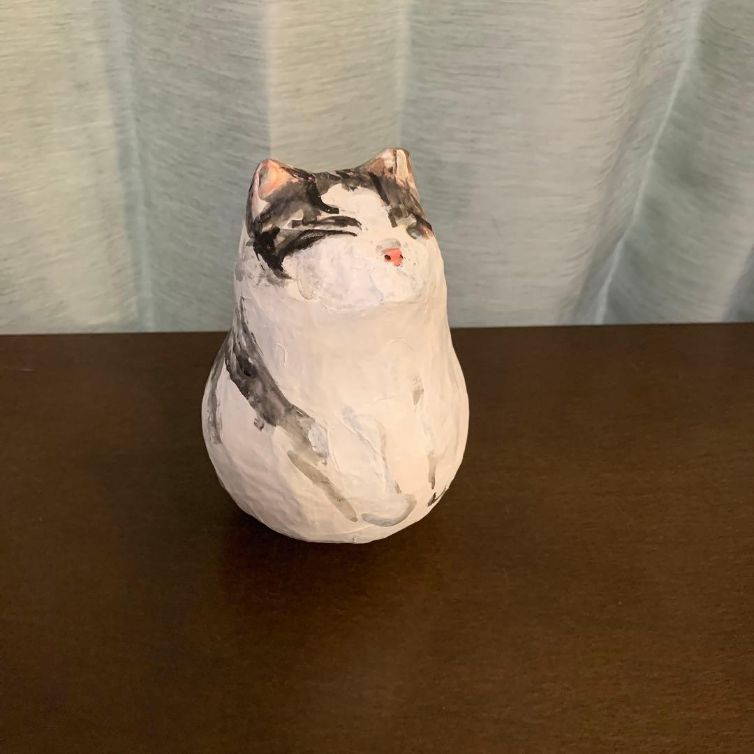 久下貴史　マンハッタナーズ　猫の置物　個展限定品　一点もの　フェデリコくん