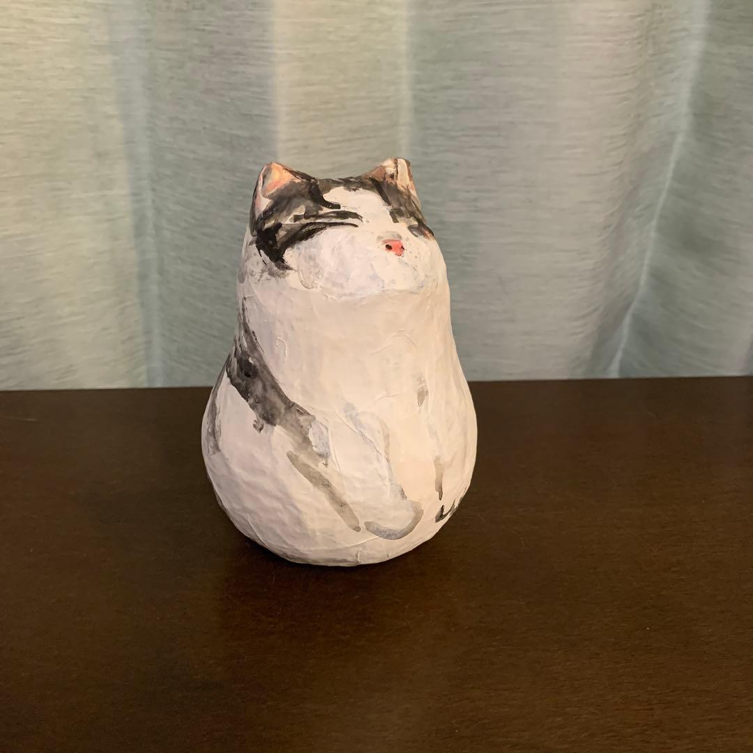 久下貴史　マンハッタナーズ　猫の置物　個展限定品　一点もの　フェデリコくん