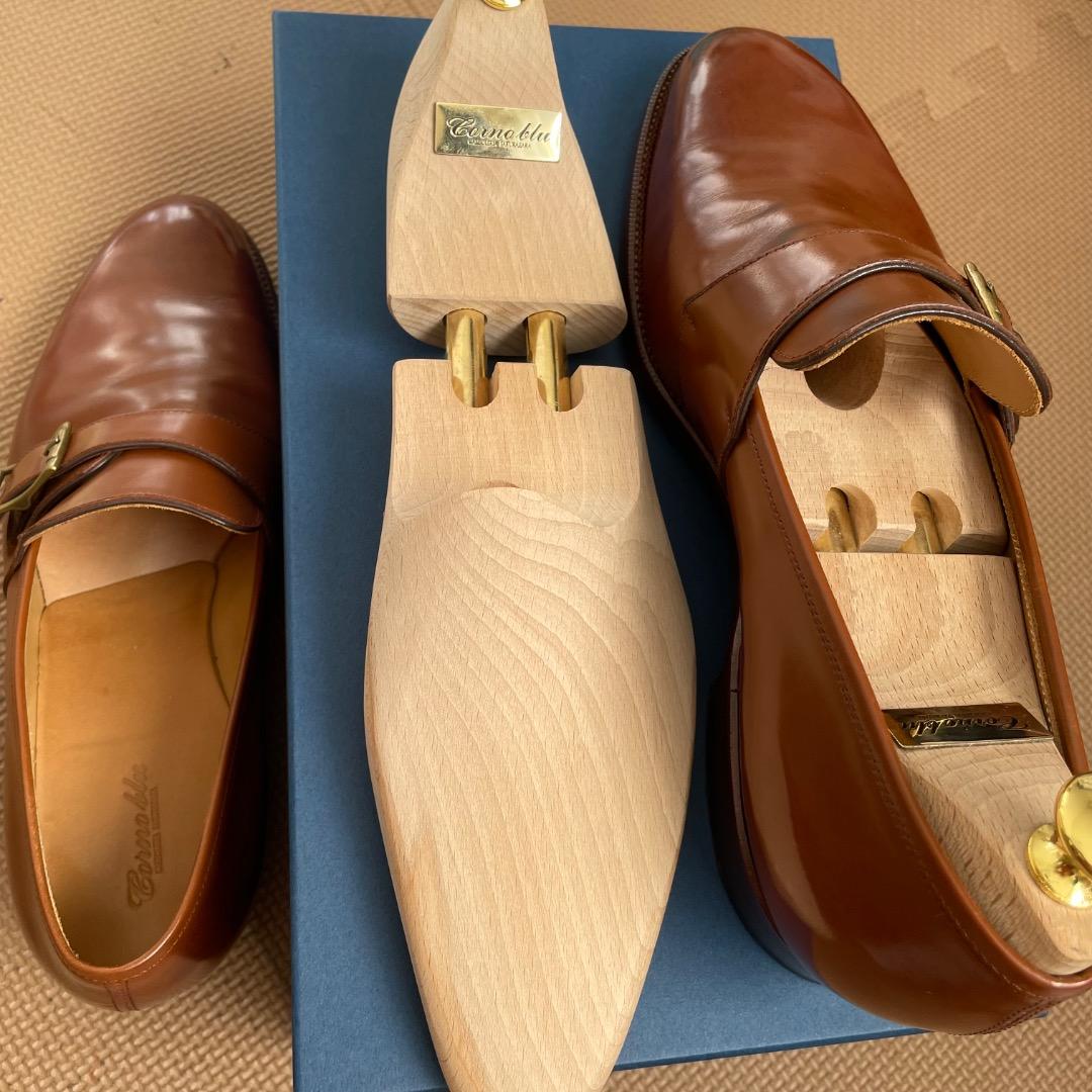 コルノブルゥ　モンクスリッポン　グッドイヤー　シューツリー付 26~26,5