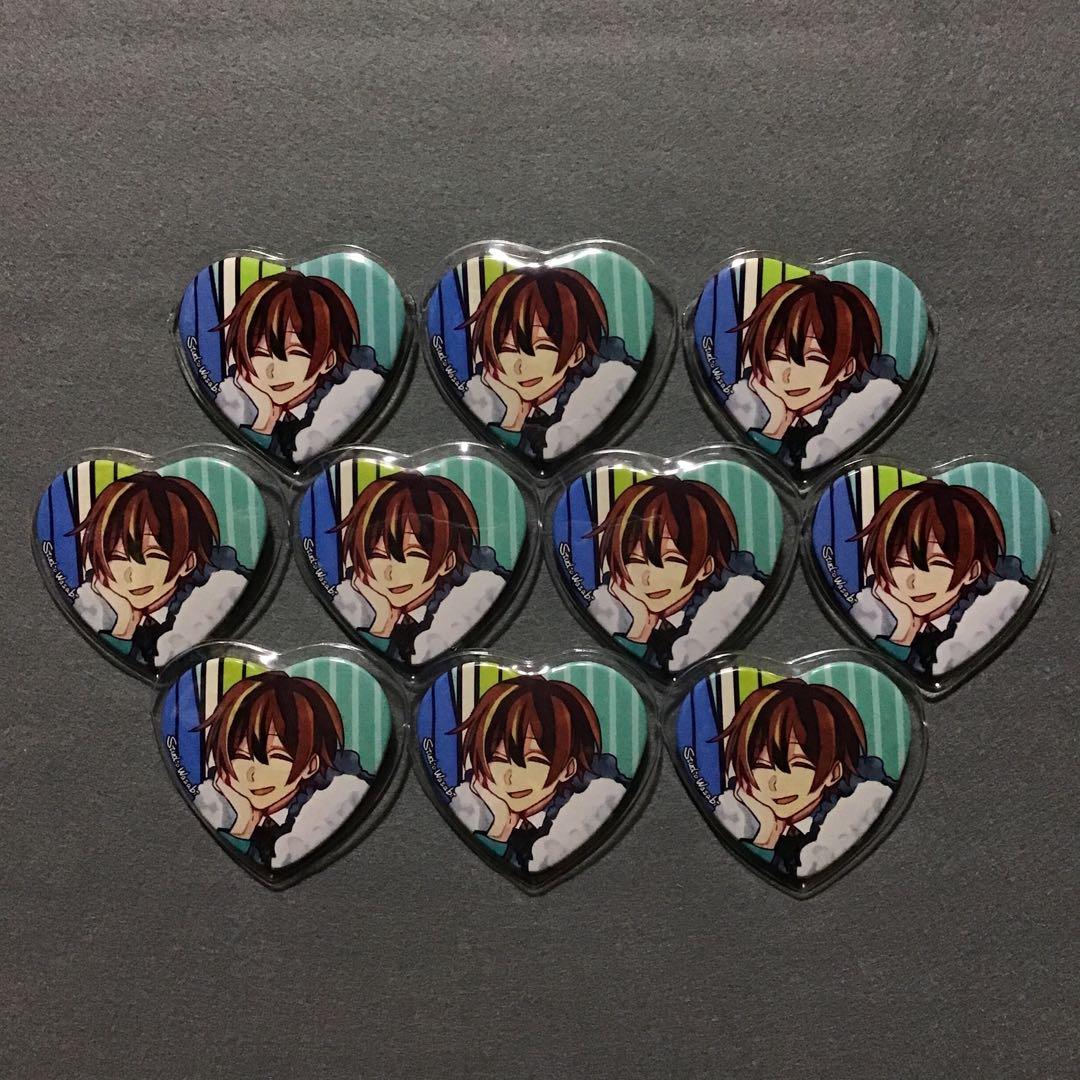 スタジオわさび 狼ゲーム ソウシロウ ハート缶バッジ 10個セット