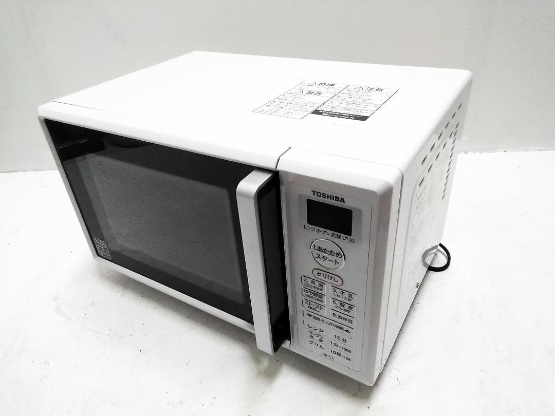 東芝 オーブンレンジ ホワイト ER-T16-W 16L 角皿付 2020年製□