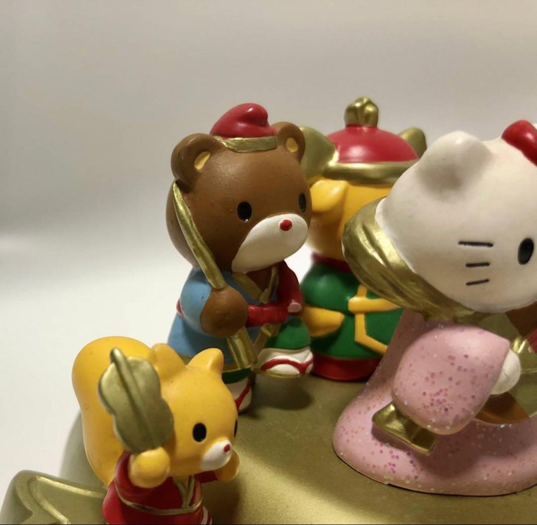 サンリオ ハローキティ 七福神 うちでのこづち 座布団 陶器製 置物 フィギュア
