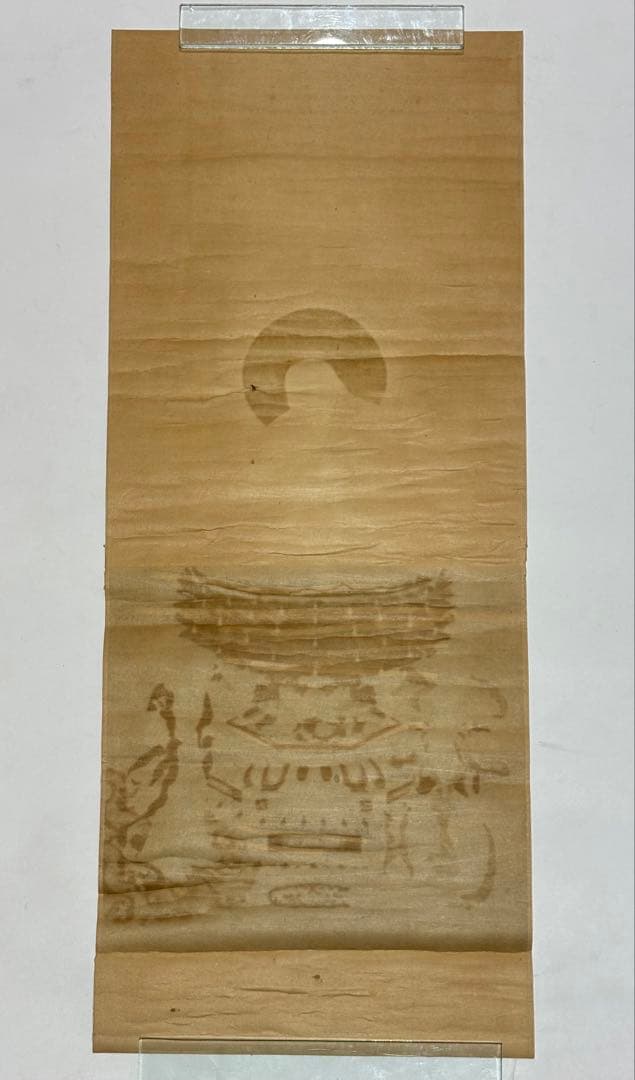 「極彩色木版 法然上人図」総本山知恩院蔵版 1枚|江戸時 浄土宗 仏教美術 和本