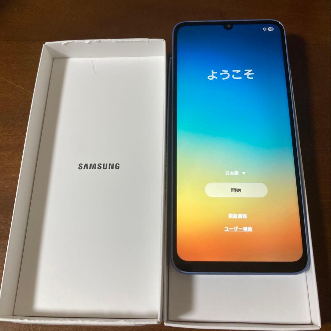 Samsung スマートフォン 本体 ブルー