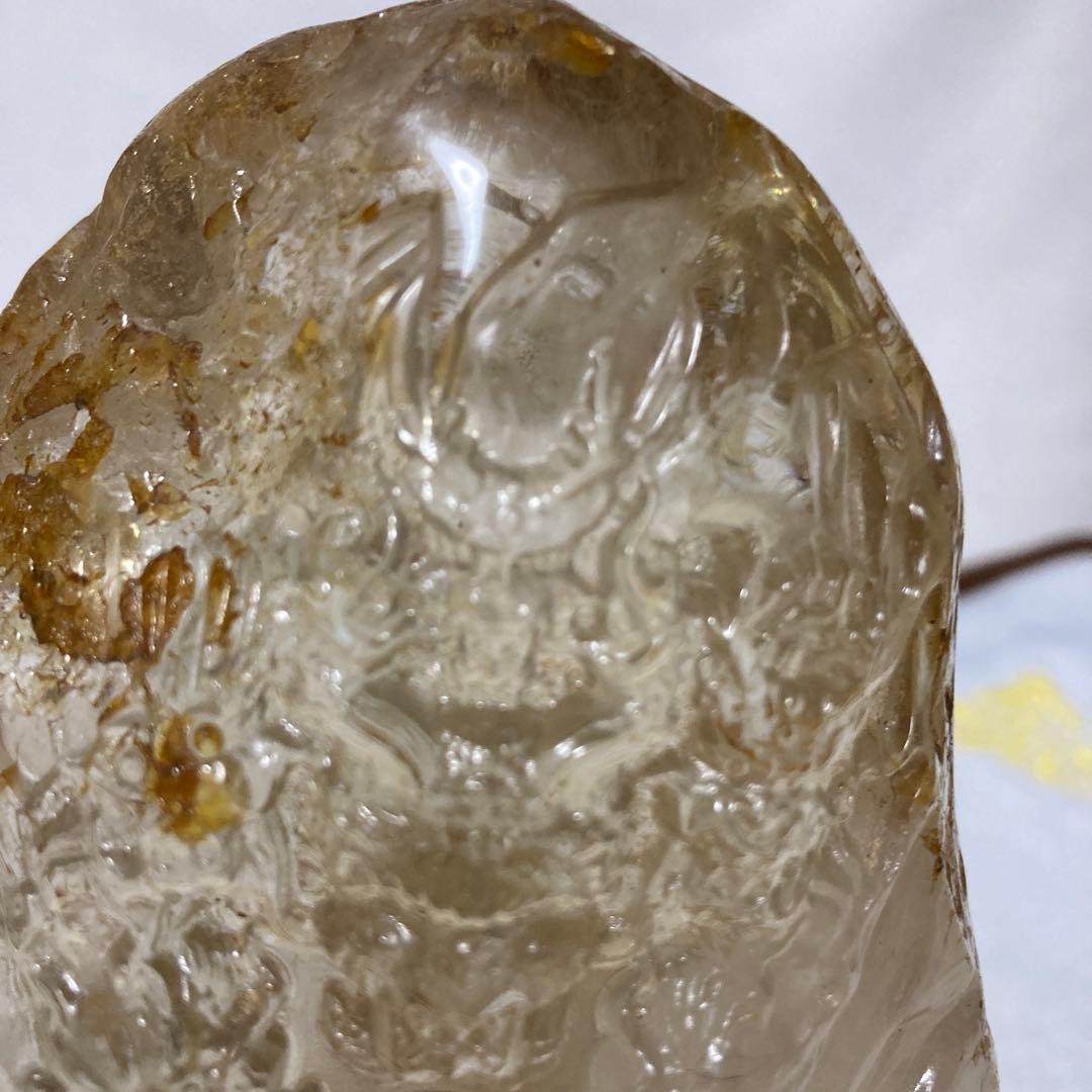 クリスタル 九頭龍の置物 木製台座
