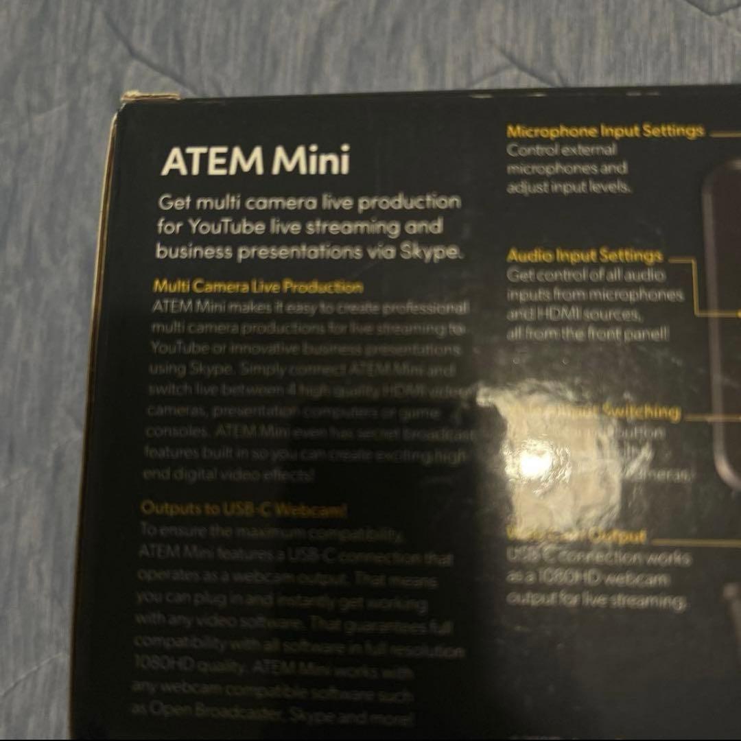 ATEM Mini ライブプロダクションスイッチャー　ブラックマジックデザイン