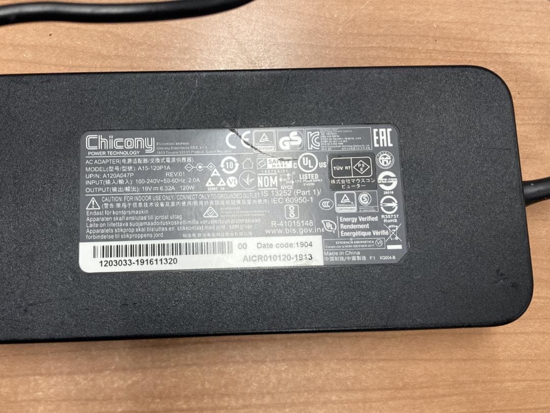 【ジャンク】DAIV-NG5520 i7-9750H GTX1650 通電OK