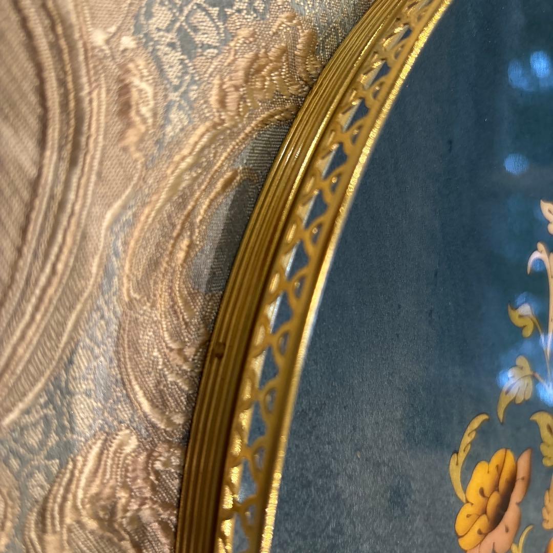 イタリア製　象嵌トレイ2枚セット