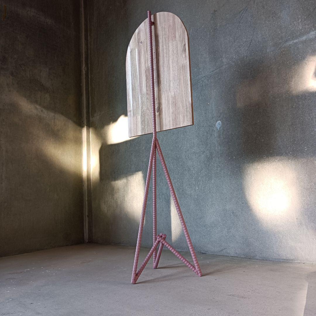 ウェルカムボード アーチ型 木製 トライポッド アイアンレトロピンク