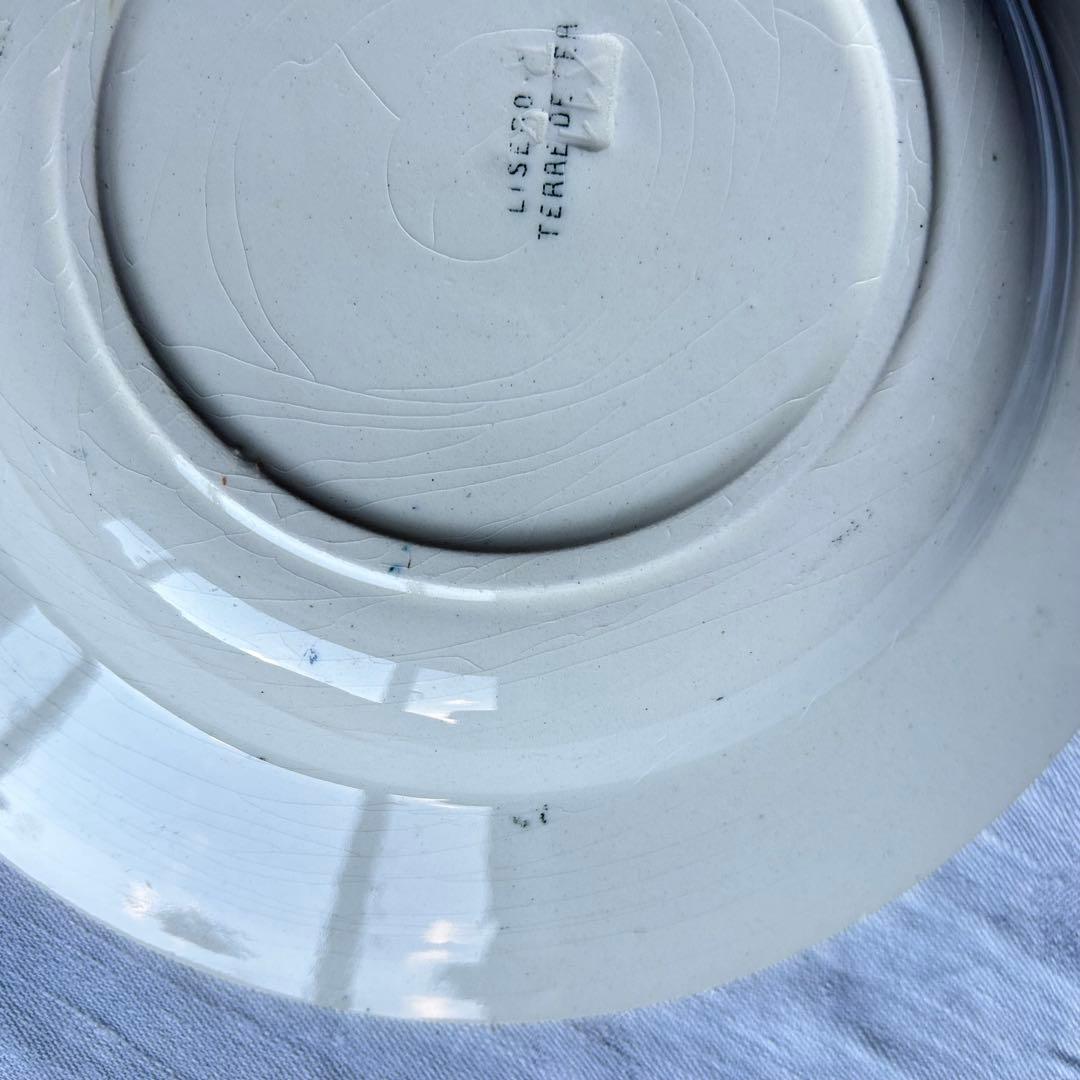 テールドフェール　アイビー　フランス　深皿　グリーン　グレー　　プレート